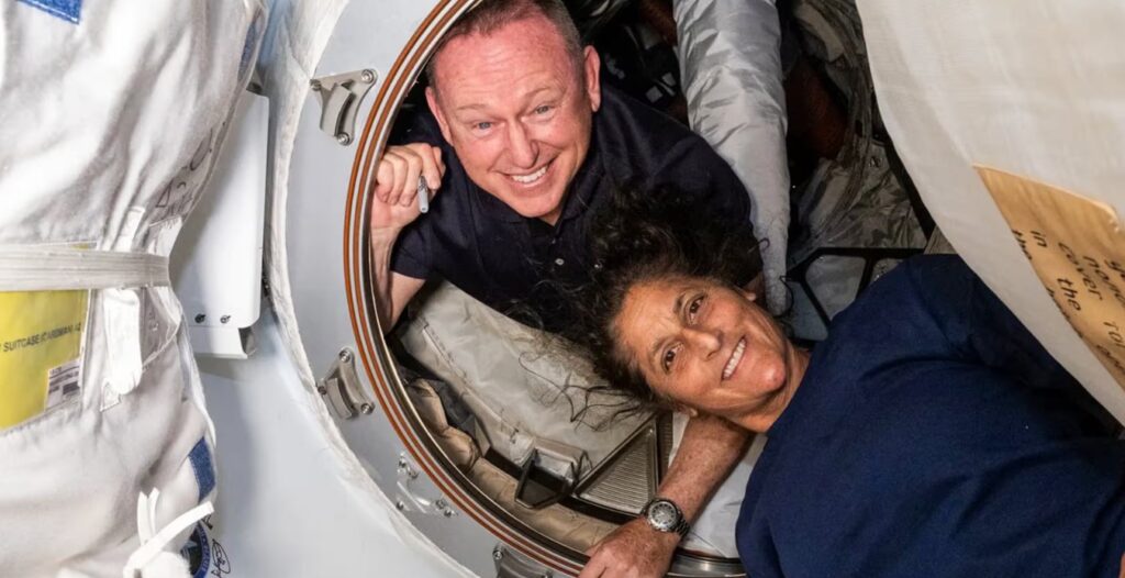 A két űrhajótörött, Butch Wilmore and Sunita Williams. Fotó: NASA