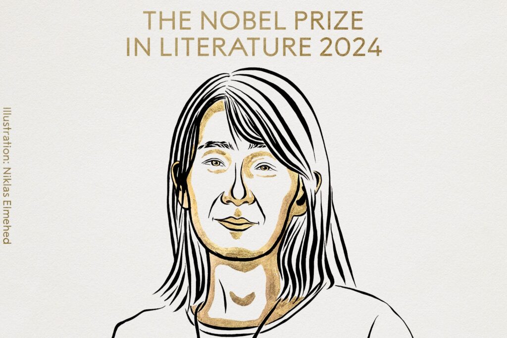 Han Kang. Forrás: Nobel Prize/Facebook