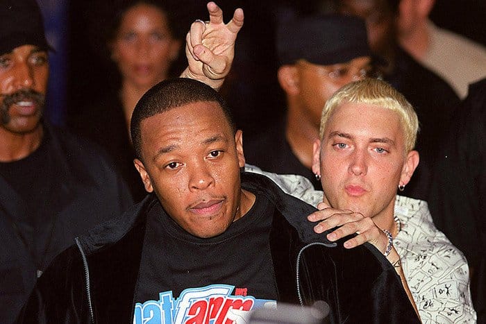 Dr. Dre és Eminem a 2000-es évek elején. Forrás: Facebook