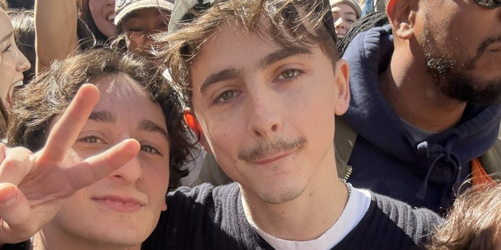 Timothée Chalamet. Forrás: X