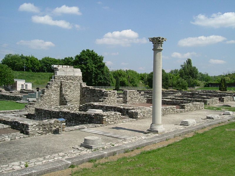 Aquincum polgárvárosának romjai. Forrás: Wikipédia