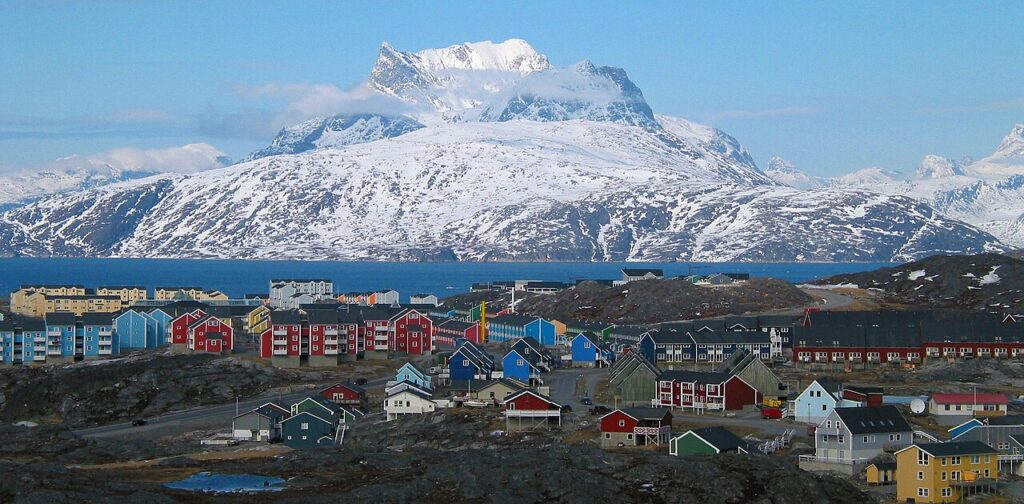 Grönland fővárosa, Nuuk. Forrás: Wikipédia