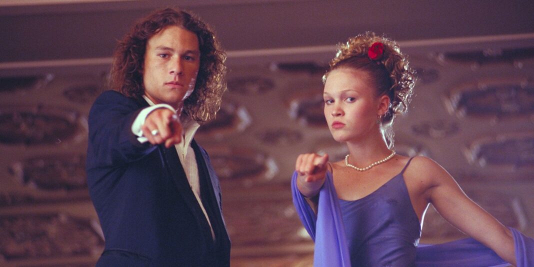 Heath Ledger és Julia Styles a 10 dolog, amit utálok benned című filmben. Forrás: Imdb