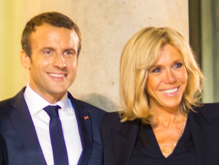 Macron és Brigitte Macron. Forrás: Wikipédia